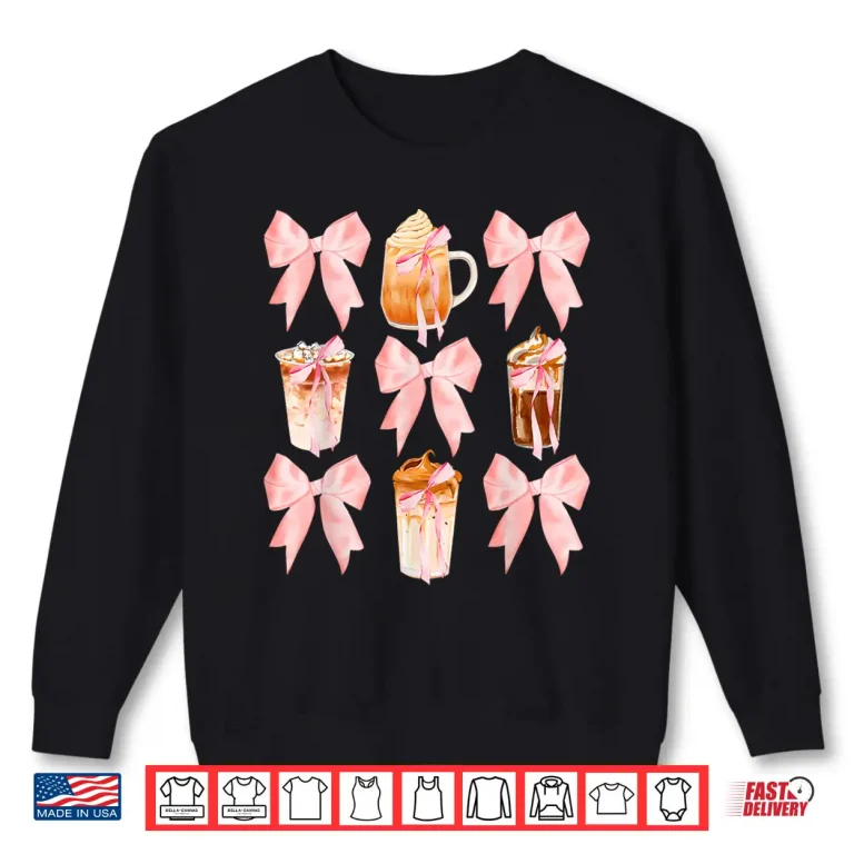 Sweatshirt Coquette Iced Coffee Aesthetic Coffee Lover Modern Shirt