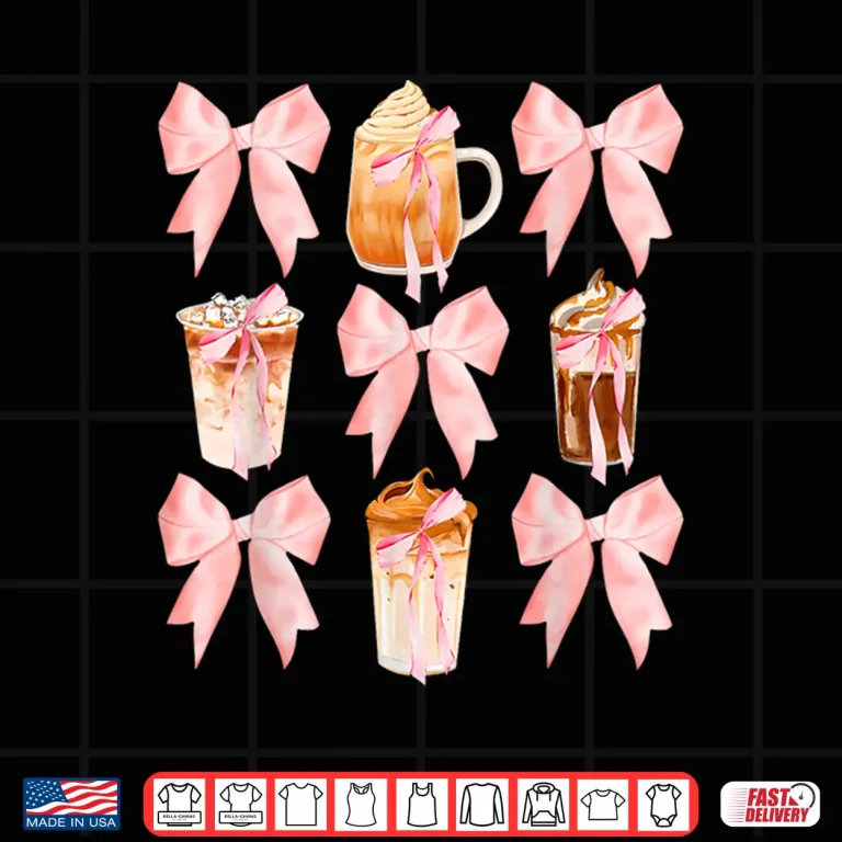 Design Coquette Iced Coffee Aesthetic Coffee Lover Modern Shirt