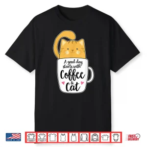 Funny Orange Cat Coffee Mug Graphic Cat Lover Gift Shirt
