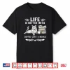 Life Is Better With Coffee Cats And Books Funny Cat Lover Shirt