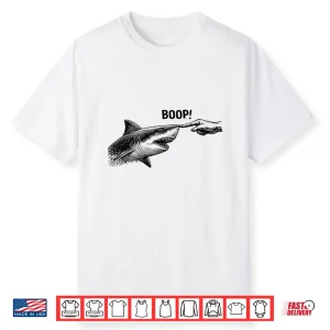 Boop Shark Meme Shark Humor Funny Hand Boop Nose Shark Shirt