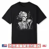 Skeleton Messy Bun Coffee Halloween Coffee Lover Professional Shirt