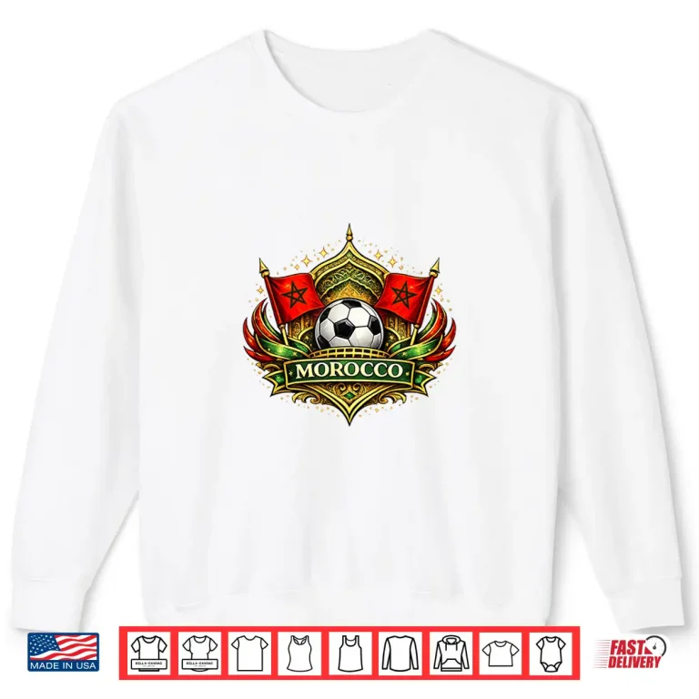 Sweatshirt Morocco Flag Shirt
