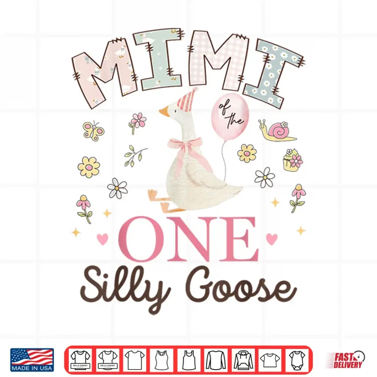 Design Mimi of The One Silly Goose 1st Birthday Girl Matching Shirt