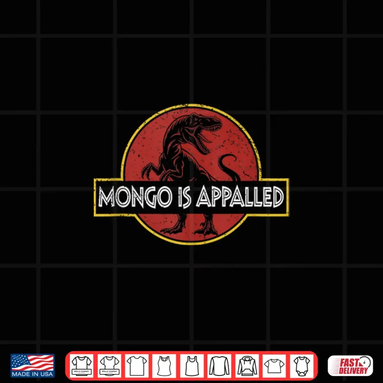 Design Retro Funny Mongo is Appalled Vintage Riding Dinosaur Shirt