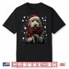 Christmas Goldendoodle Santa Hat Coffee Lover Funny Winter Shirt