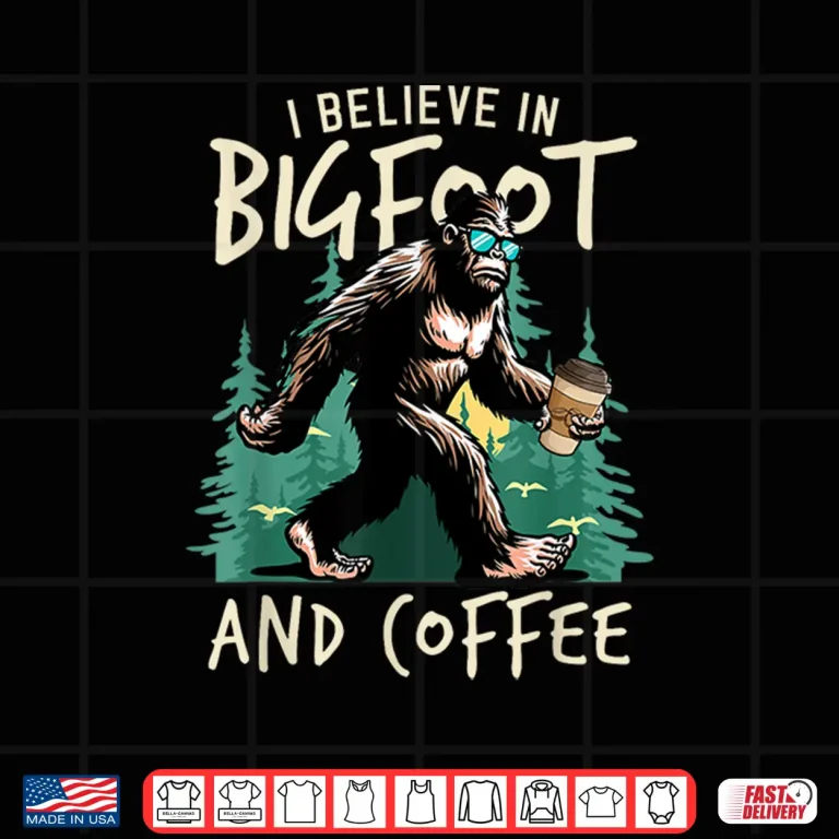 Design Bigfoot Coffee Drinking Lover Sasquatch Coffee Mug Shirt