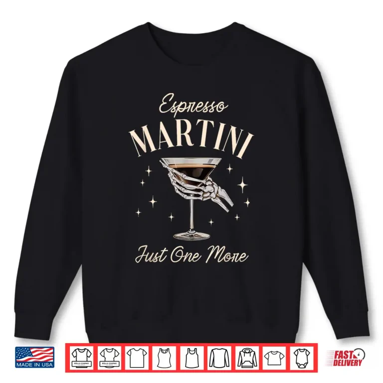 Sweatshirt Espresso Martini Party Girl Halloween Cocktail Lover Shirt