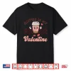 Retro Groovy Coffee Is My Valentine Day Coffee Lover Womens Shirt