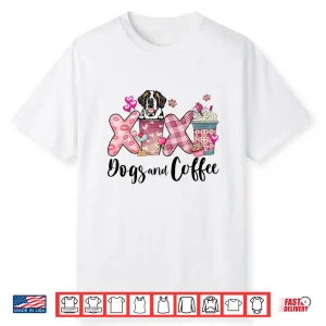 Saint Bernard Happy Valentine’S Day Dog And Coffee Lover Shirt