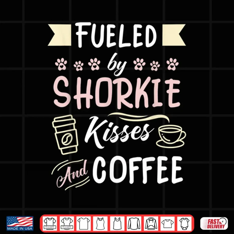 Design Shorkie Mom Coffee Lover Dog Pet Owner Shirt