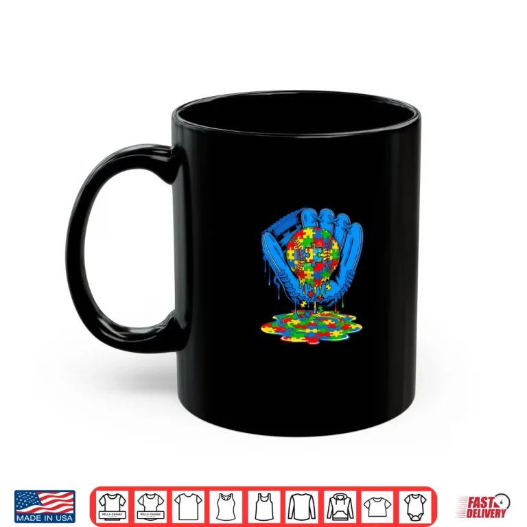 Mug Autism Baseball Drip Autism Advocacy Graphic Modern Shirt