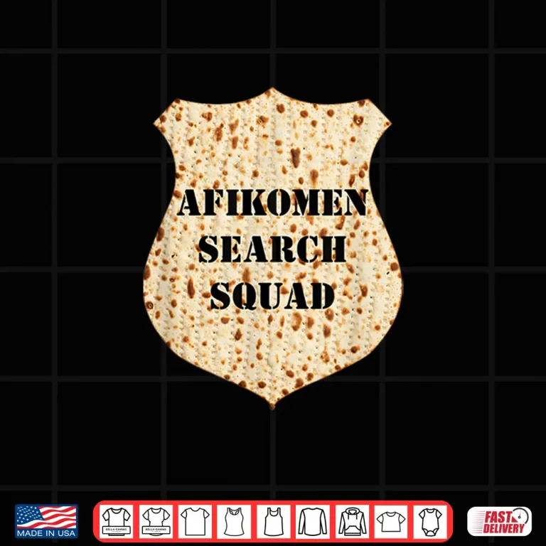 Design Afikomen Search Squad Funny Seder Matzah For Pesach Shirt