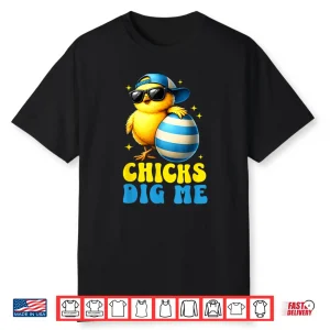 Chicks Dig Me Easter Toddler Kid Boys Happy Easter Shirt