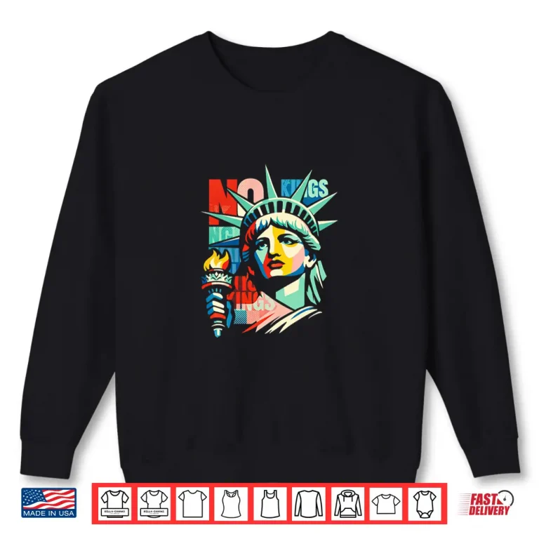 Sweatshirt Resist Statue Liberty Cat Equality Retro Subtle Protest Shirt