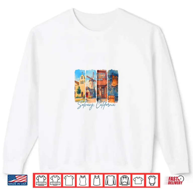 Sweatshirt Solvang California Traveling Trip Brushstroke Souvenir Shirt