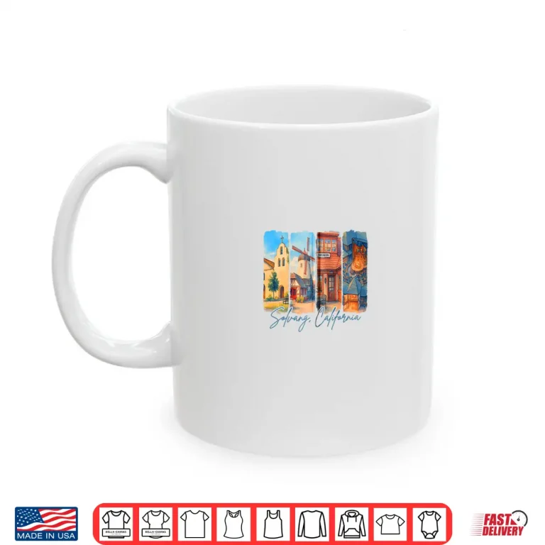 Mug Solvang California Traveling Trip Brushstroke Souvenir Shirt