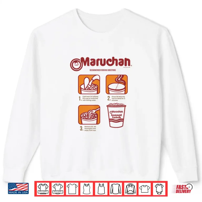 Sweatshirt Maruchan Recommended Cooking Directions Poster Graphic Shirt