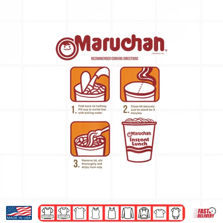 Design Maruchan Recommended Cooking Directions Poster Graphic Shirt