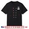 Chef Uniform Jacket Faux Cook Master Cooking Costume Shirt