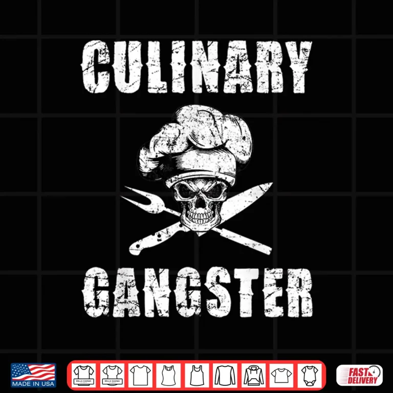 Design Culinary Gangster Professional Culinary Graphic Modern Shirt