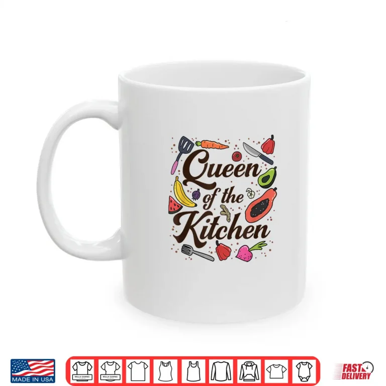 Mug Queen Of The Kitchen Cooking Funny Chef Culinary Shirt
