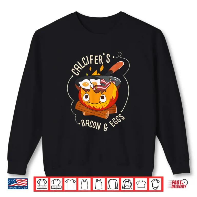 Sweatshirt Calcifers Bacon And Egg Camping Cooking Bacon Shirt