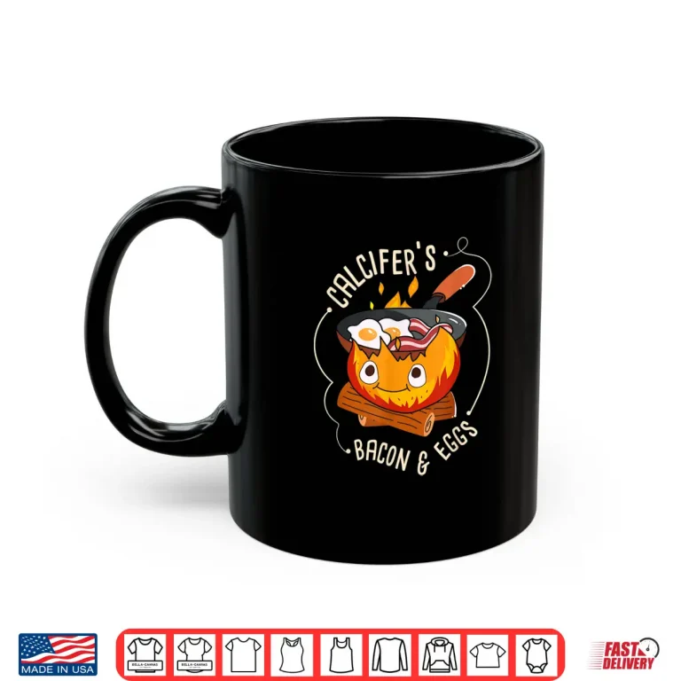 Mug Calcifers Bacon And Egg Camping Cooking Bacon Shirt