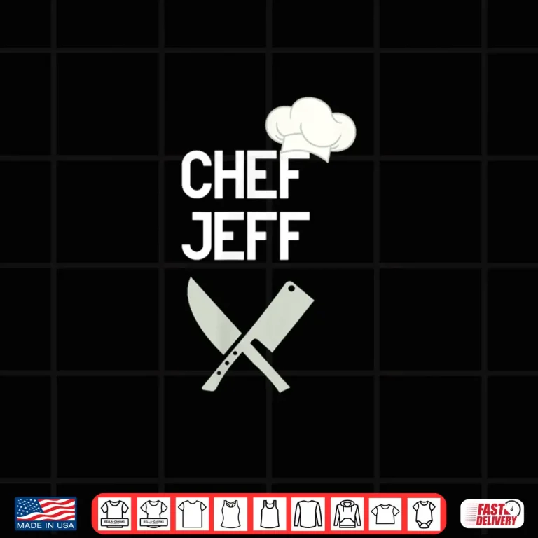 Design Chef Jeff Professional Culinary Cooking Gift Shirt