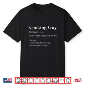 Cooking Guy Definition Funny Boy Cooking Gift Cook Shirt