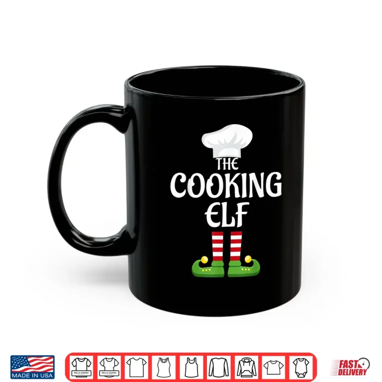 Mug Cooking Elf Family Matching Group Christmas Shirt
