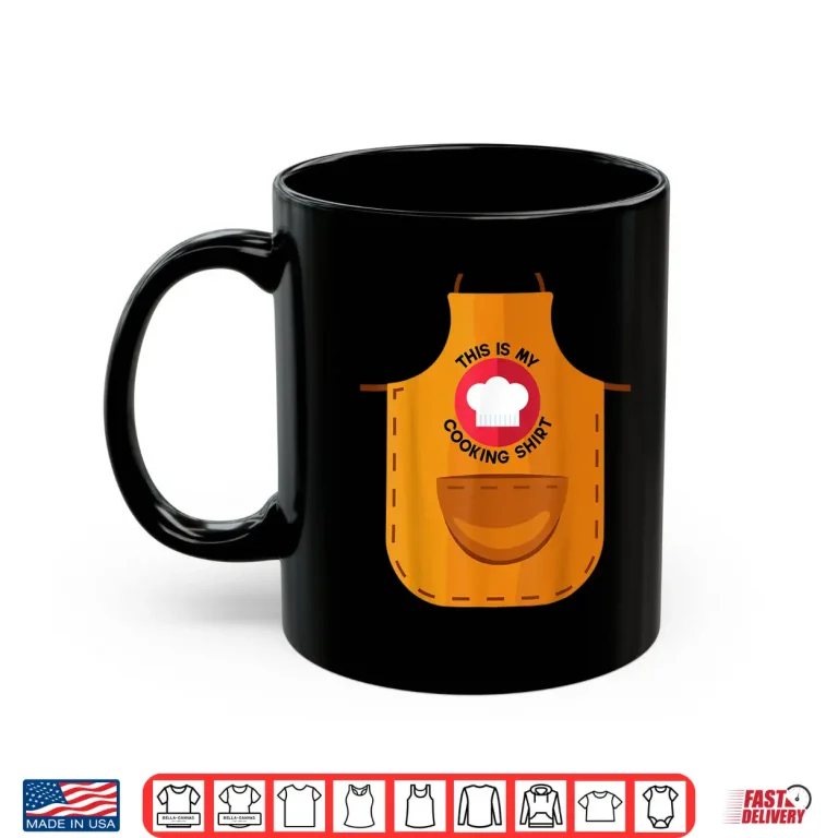 Mug Apron This Is My Cooking Shirt Chef Hat Professional Chef Shirt