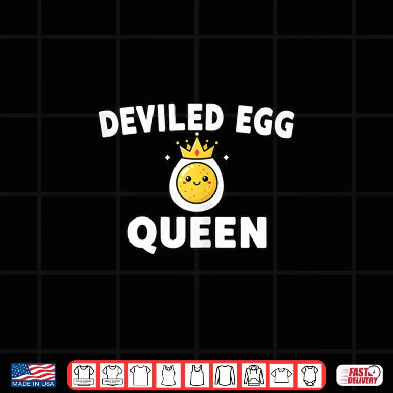 Design Deviled Egg Queen Cute Kawaii Cooking Pun Easter Brunch Shirt