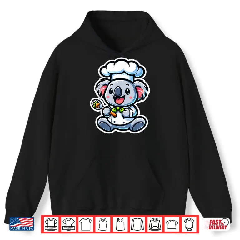Hoodie Koala Chef Cooking Cute Koala Bear Lover Chef Culinary Shirt