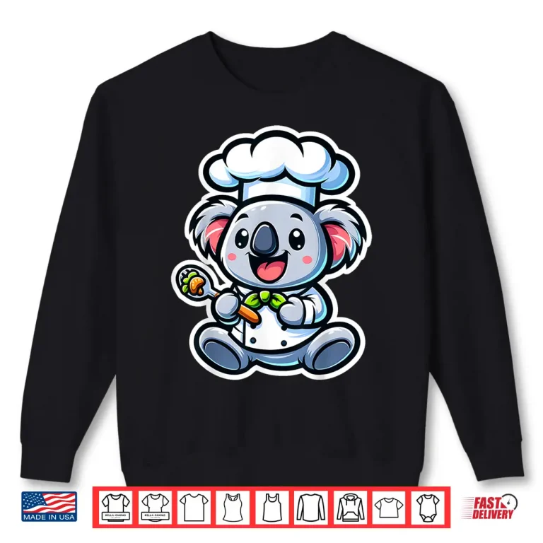 Sweatshirt Koala Chef Cooking Cute Koala Bear Lover Chef Culinary Shirt