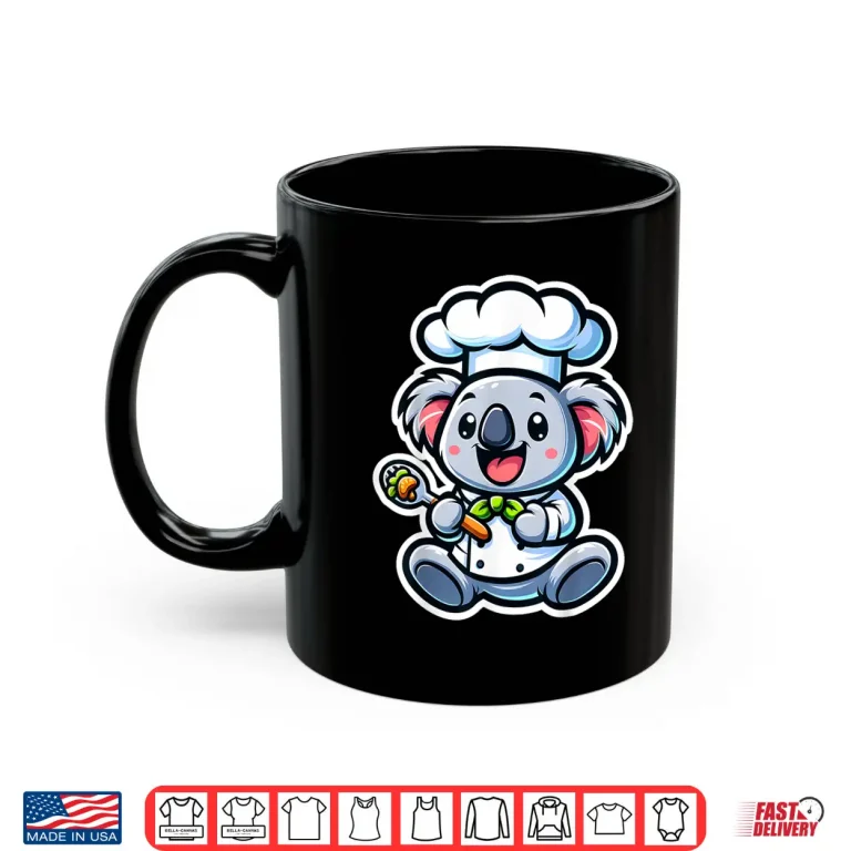 Mug Koala Chef Cooking Cute Koala Bear Lover Chef Culinary Shirt