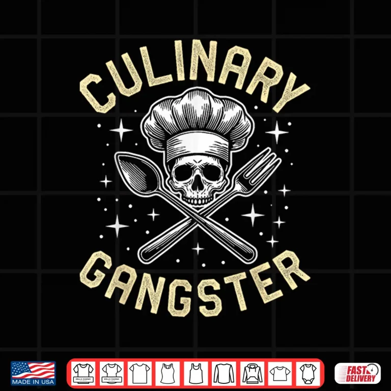 Design Chef Culinary Gangster Professional Funny Chef Clothing Shirt