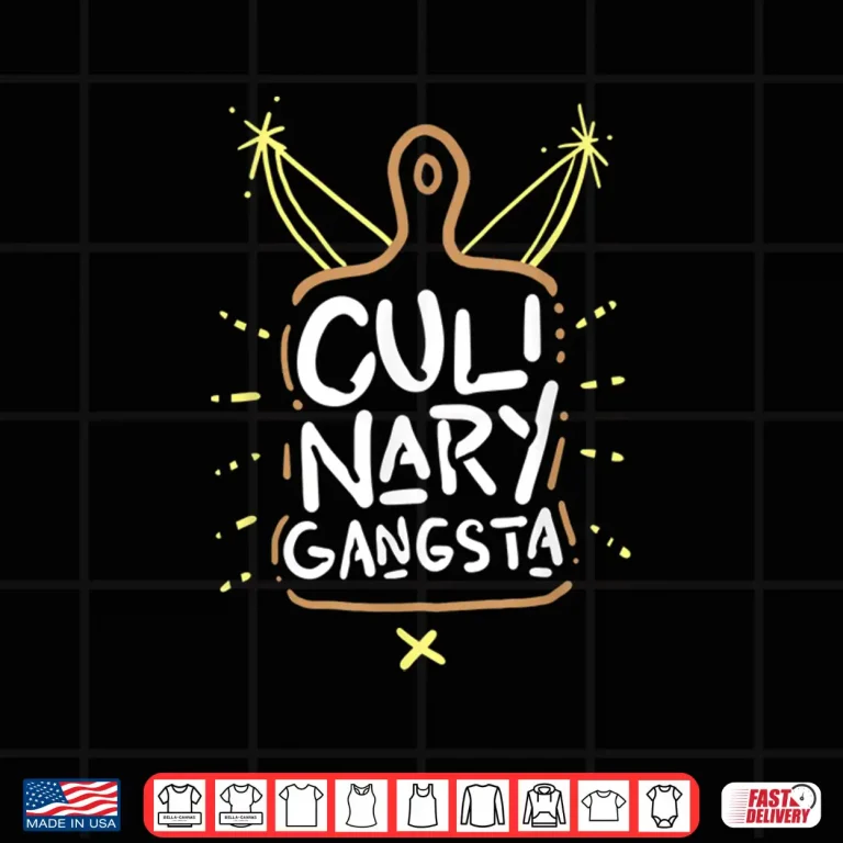 Design Culinary Gangster Cool Cooking and Chef Professional Shirt