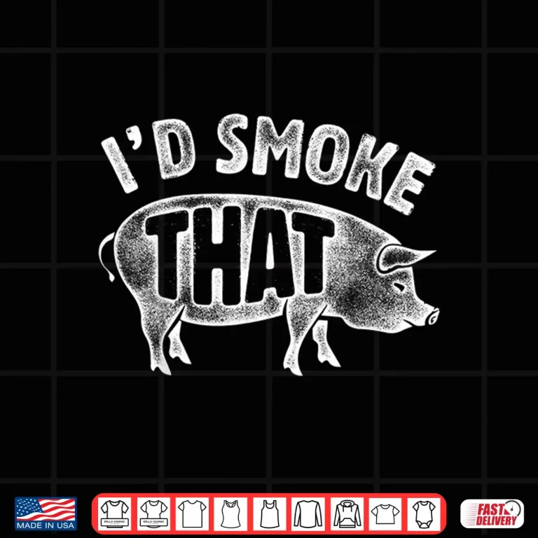 Design Id Smoke That Pig Pork BBQ Barbecue Vintage Gift Shirt