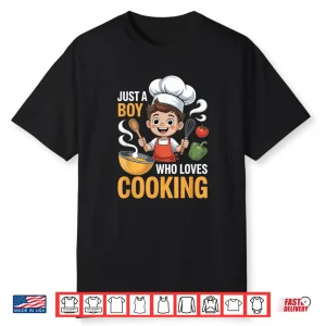 Professional Boys Cooking Modern Graphic Identity Shirt