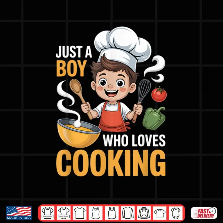 Design Professional Boys Cooking Modern Graphic Identity Shirt