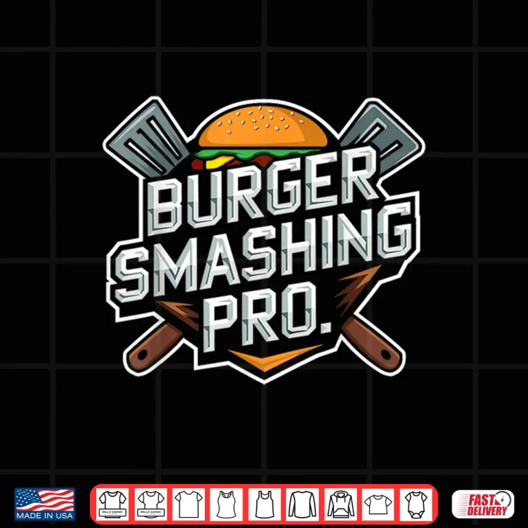 Design Smash Burger Lover Grilled Cheeseburger Flat Top Cooking Shirt
