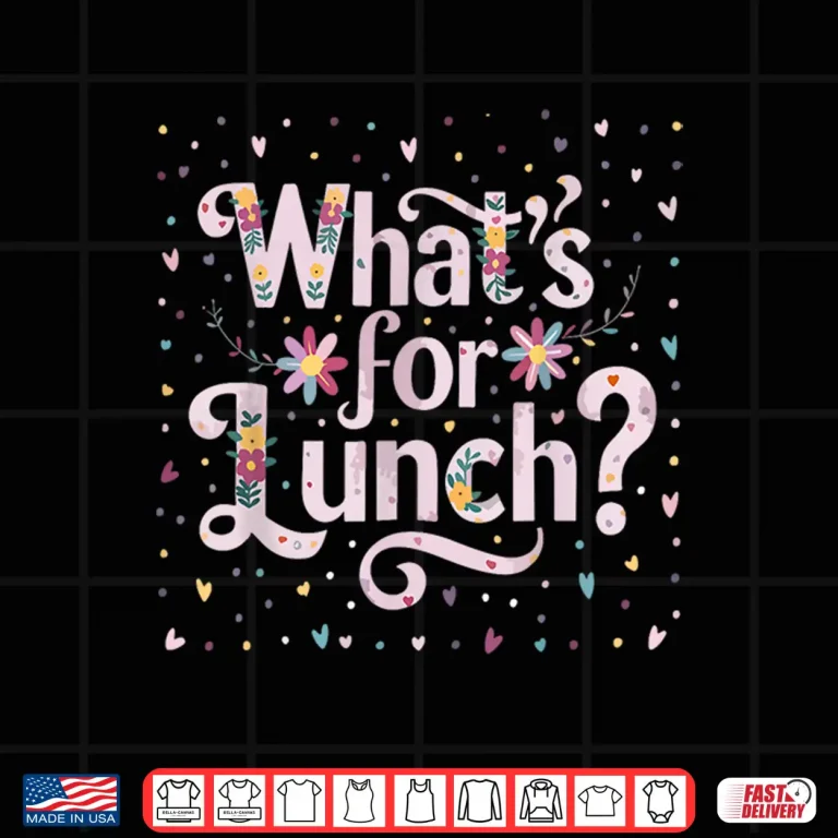 Design Whats For Lunch Funny Cooking Lunch Lady Professional Shirt