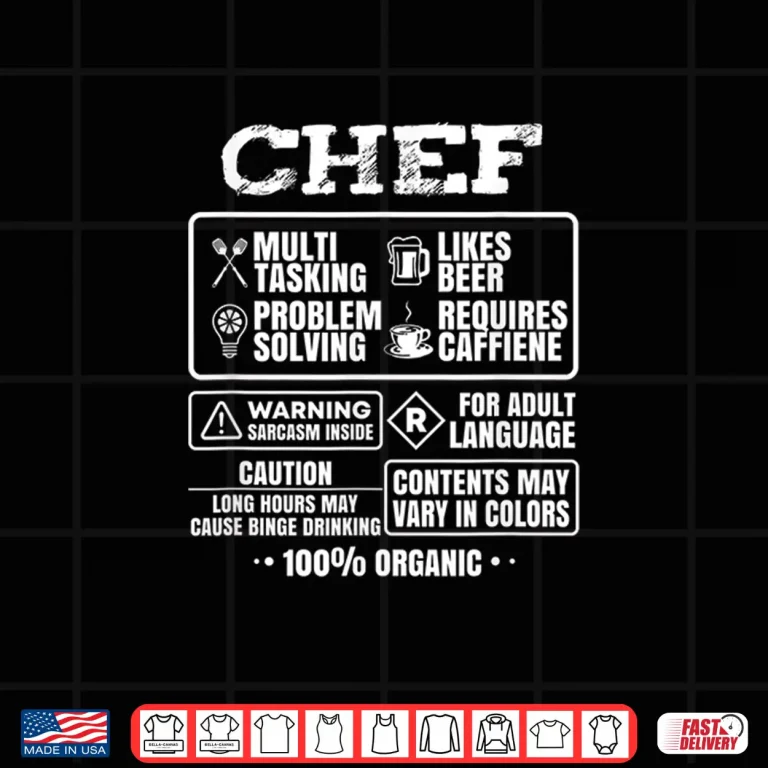 Design Funny Chef Cooking Gift Kitchen Food Professional Shirt