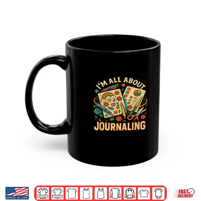 Mug Journaling Tee Crafty Girls Stationery Inspired Graphic Shirt