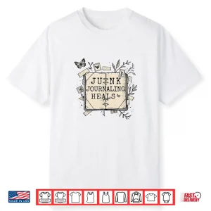 Junk Journaling Heals Vintage Journal Aesthetic Professional Shirt