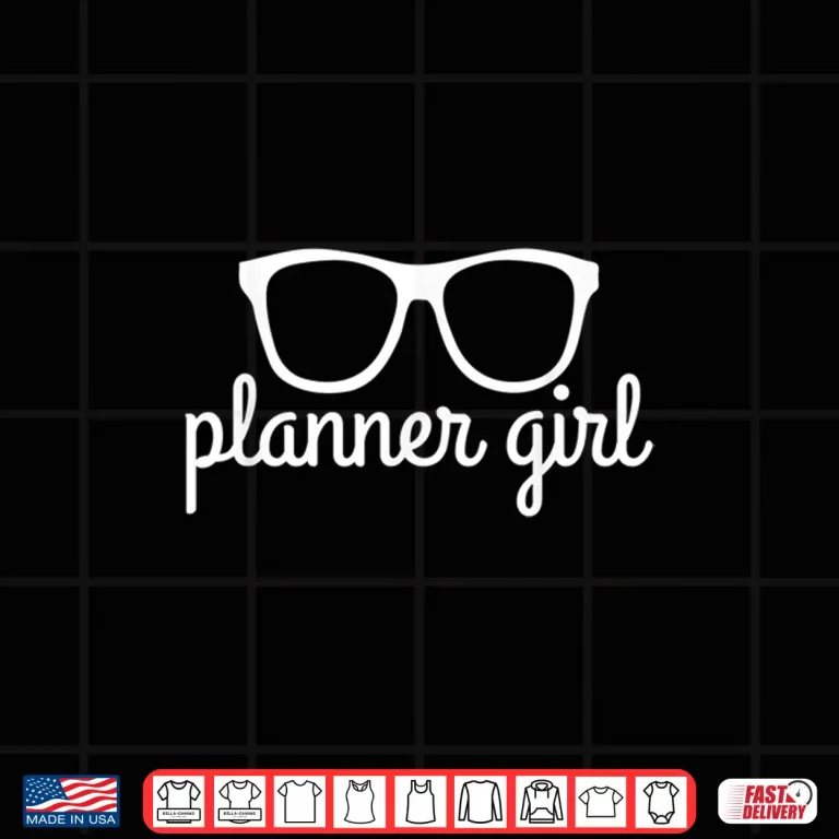 Design Planner Girl Journal Journaling Diary Planner Organiser Shirt