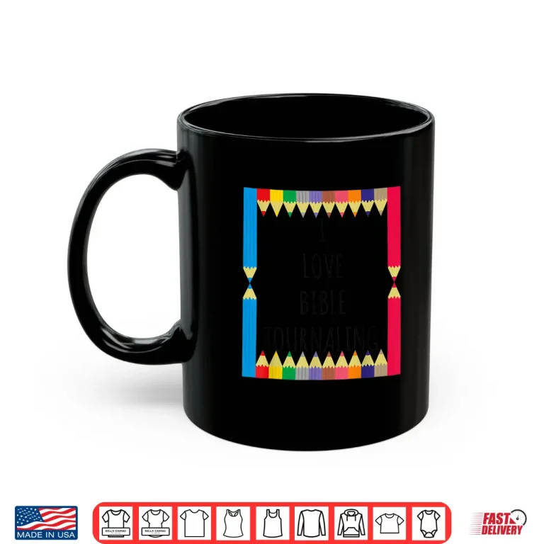 Mug Professional Minimalist I Love Bible Journaling Christian Shirt