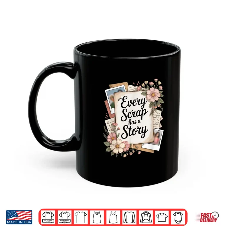 Mug Vintage Junk Journal Scrapbooking Motif DIY Enthusiast Shirt
