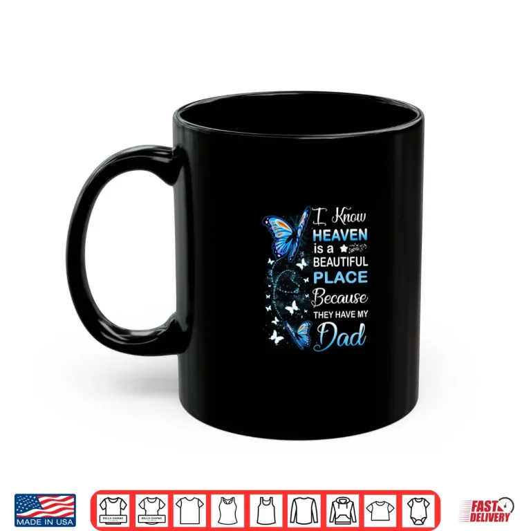 Mug Dad Is My Guardian Angel In Heaven Memorial Day Shirt